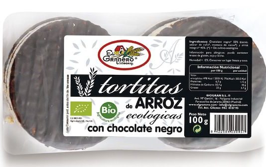El Granero Integral 6 Tortas de Arroz con Chocolate Negro Bio el_granero_6_tortas_de_arroz_con_chocolate_negro_bio