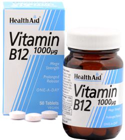 Health Aid Vitamina B12 1000mcg 50 comprimidos health_aid_vitamina_b12_1000mcg_50_comprimidos