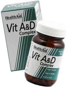 Health Aid vitamina A 5000 UI con vitamina D (400UI) 100 capsulas healthaid-vitayd