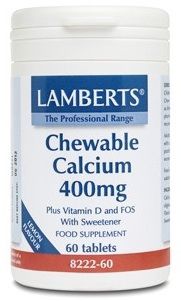 Lamberts Calcio Masticable 400mg 60 comprimidos lamberts_calcio_masticable_400mg_60_comprimidos