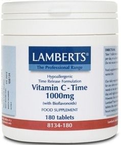 Lamberts Vitamina C Time 1000mg con Bioflavonoides 180 comprimidos lamberts_vitamina_c_time_1000mg_con_bioflavonoides_180_comprimidos