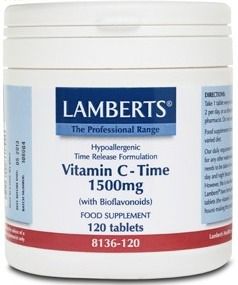 Lamberts Vitamina C Time 1500 mg 120 comprimidos lamberts_vitamina_c_time_1500_mg_120_comprimidos