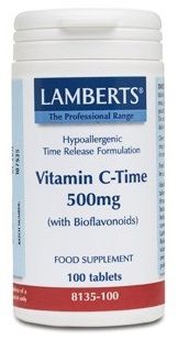 Lamberts Vitamina C Time 500mg con Bioflavonoides 100 comprimidos lamberts_vitamina_c_time_500mg_con_bioflavonoides_100_comprimidos