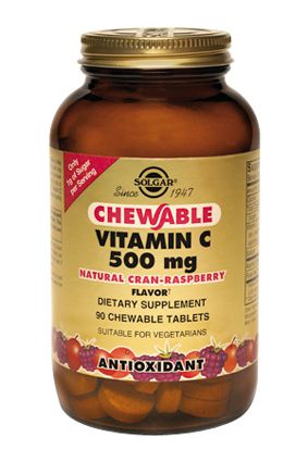 Solgar Vitamina C 500 mg 90 masticables sabor frambuesa solgar-vitaminac-500-masticable-frambuesa