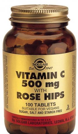 Solgar Vitamina C 500 mg Rose Hips 100 comprimidos solgar_vitamina_c_500_mg_rose_hips_100_comprimidos