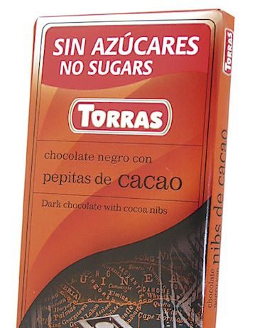 Torras Chocolate Negro Con Pepitas de Cacao Sin Azúcar 75g torras_chocolate_negro_con_pepitas_de_cacao_sin_azucar_75g