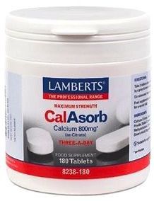 Lamberts CalAsorb Citrato de Calcio 180 comprimidos Lamberts CalAsorb Citrato de Calcio 180 comprimidos