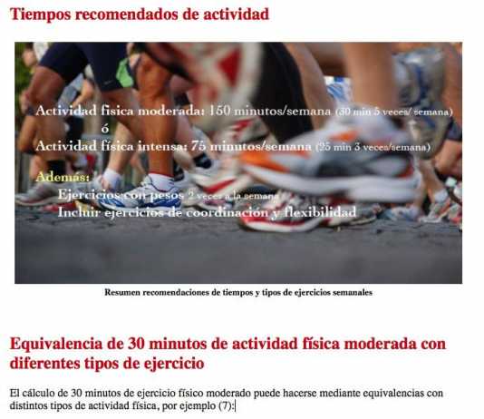 Tiempo de ejercicio recomendado tiempos-ejercicio