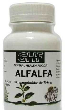 GHF Alfalfa 700mg 100 comprimidos ghf_alfalfa