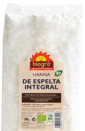 Biogra harina de espelta integral Bio 500g biogra_harina_de_espelta_integral_bio