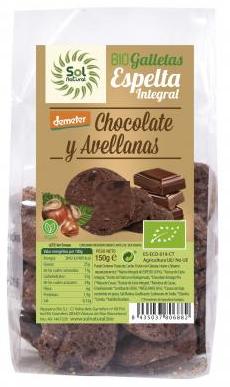 Sol Natural Galletas de espelta con chocolate y avellanas 150g solnatural_galletas_chocolate_avellanas_espelta