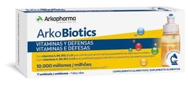Arkobiotics Vitaminas y Defensas Adultos 12 Vitaminas y 7 Minerales - 7 Dosis