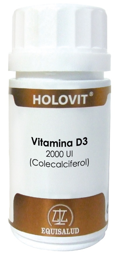 Equisalud Holovit Vitamina D3 2000UI Colecalciferol 50 cápsulas