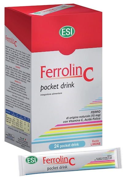 ESI Ferrolin C Pocket Drink 24 sobres