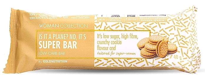 Gold Nutrition Woman Collection Super Bar Low Carb Sabor Galletas 24 uds