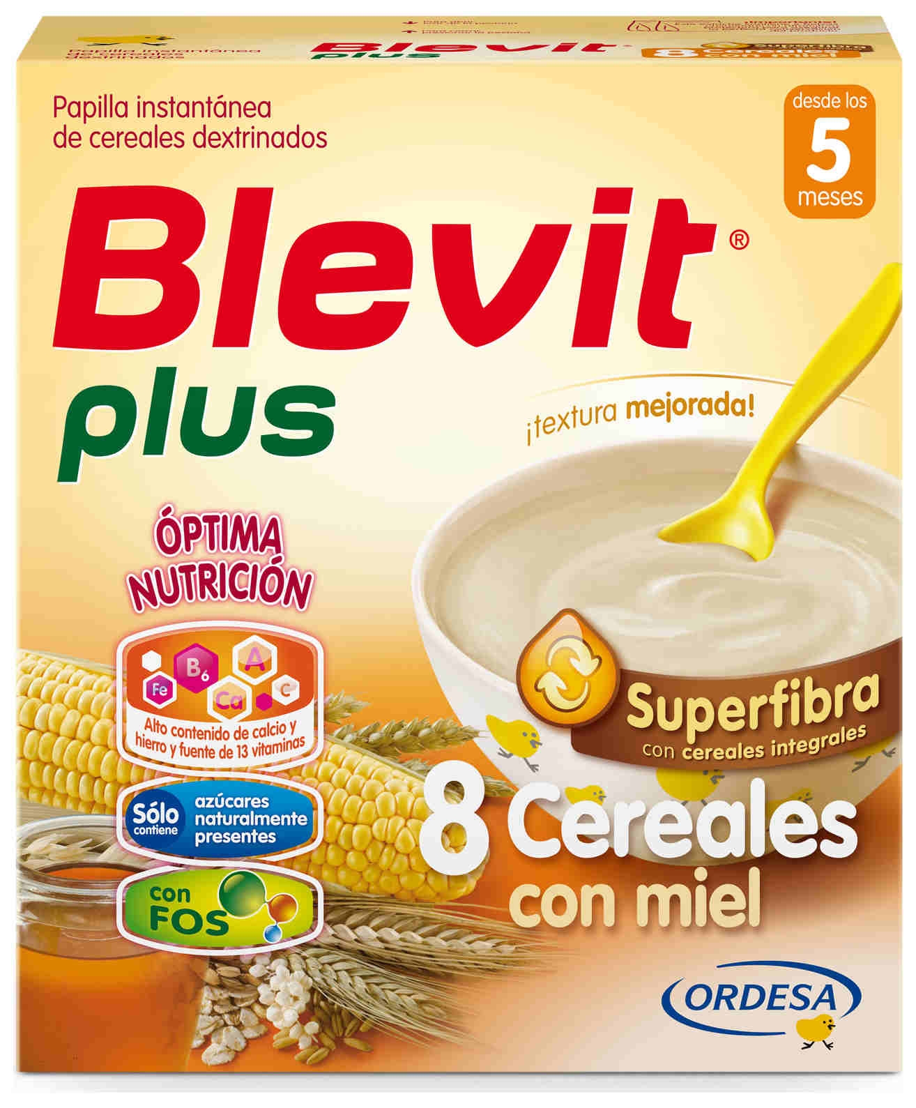 Ordesa Blevit Plus Superfibra 8 Cereales con Miel 600gr
