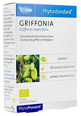 Pileje Phytostandard Griffonia 20 cápsulas