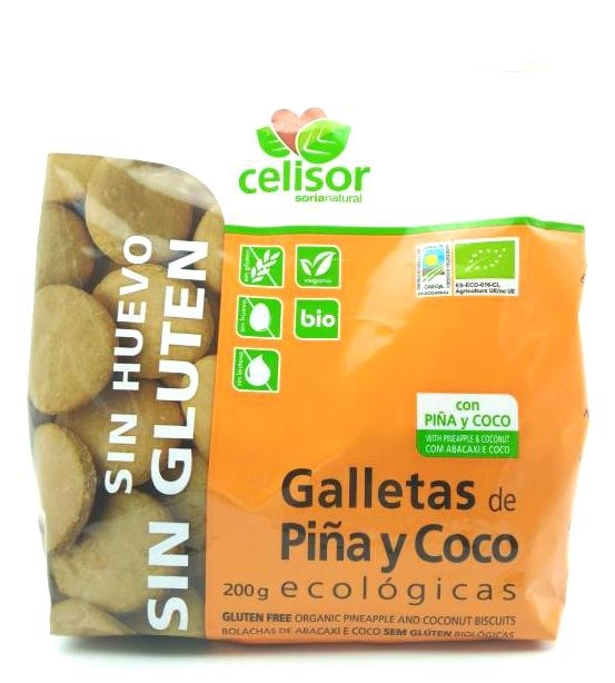 Soria Natural Galletas de Piña y Coco Eco Celisor 200gr