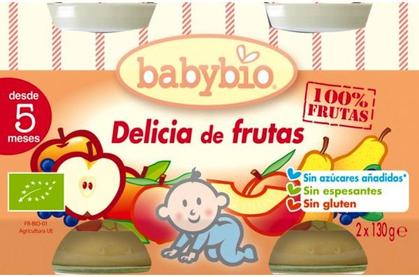 Babybio Potito Delicia de Frutas 2 unidades 130g Babybio Potito Delicia de Frutas 2 unidades 130g