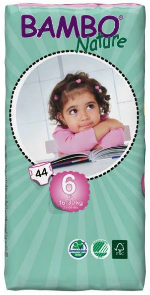 Bambo Nature Pañal 6 XL Plus 15 a 30Kg Eco 44 unidades Bambo Nature Pañal 6 XL Plus 15 a 30Kg Eco 44 unidades