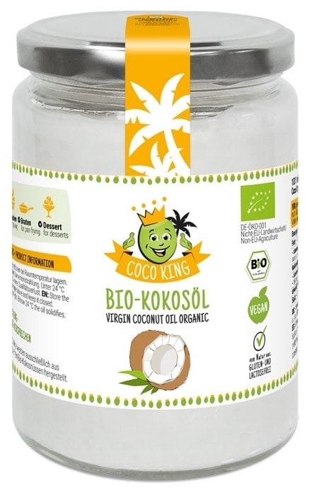 Coco King aceite de coco virgen Bio 450ml Coco King aceite de coco virgen Bio 450ml