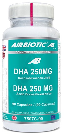 Airbiotic DHA 250mg 90 cápsulas Airbiotic DHA 250mg 90 cápsulas