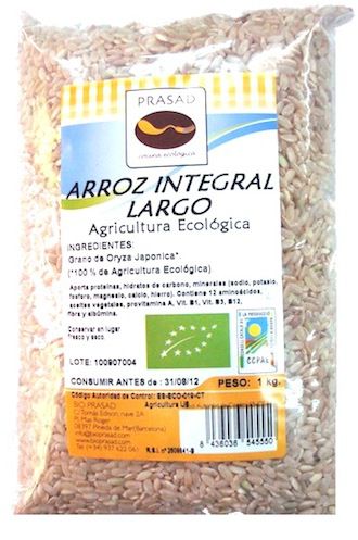 Bioprasad Arroz Integral Largo Bio Sin Gluten 1Kg