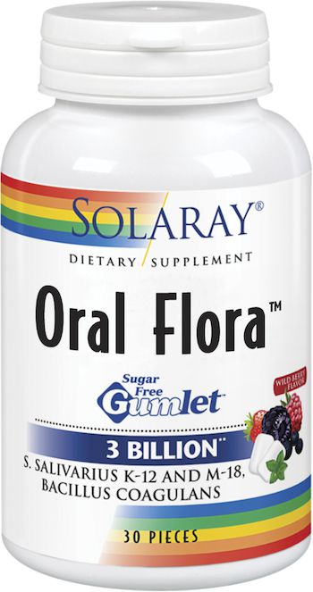 Solaray Oral Flora 30 chicles