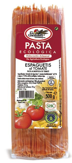 El Granero Espaguetis al Tomate Bio 500g